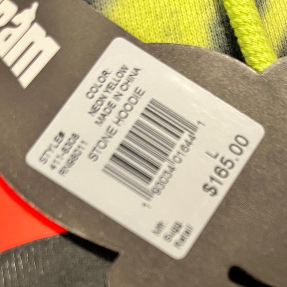 Billionaire Boys Clud IceCream BBC Stone 2022 Tie Dye Hoodie Mens BNWT Sz L - Picture 6 of 6